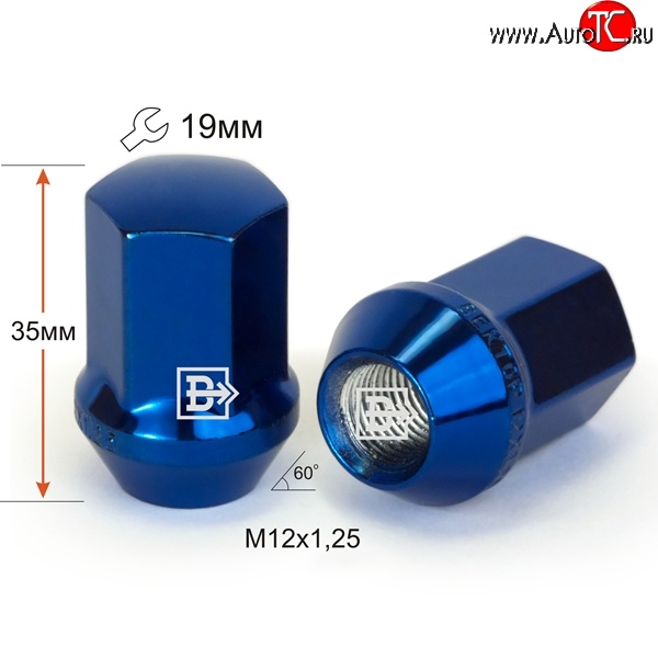 119 р. Колёсная гайка Вектор M12 1.25    с доставкой в г. Пермь