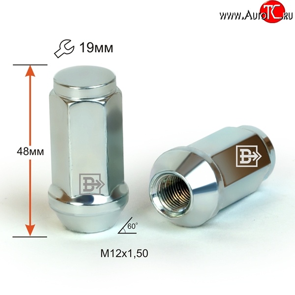 219 р. Колёсная гайка Вектор M12 1.5    с доставкой в г. Пермь