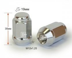 Колёсная гайка Вектор M12 1.25 Лада нива 4х4 2121 Бронто 3 дв. 1-ый рестайлинг (2017-2019) 