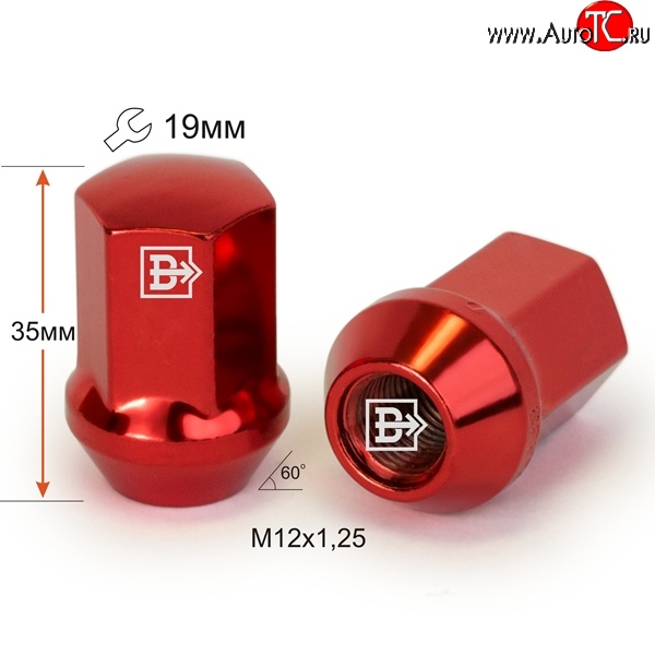 119 р. Колёсная гайка Вектор M12 1.25    с доставкой в г. Пермь