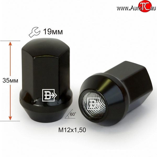 119 р. Колёсная гайка Вектор M12 1.5    с доставкой в г. Пермь
