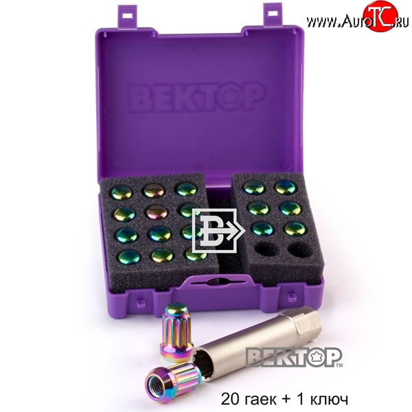3 729 р. Комплект колёсных гаек Вектор M12 1.5    с доставкой в г. Пермь