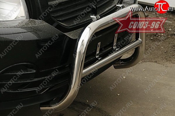 10 709 р. Защита переднего бампера Souz-96 (d60)  Dodge Caliber (2006-2012)  с доставкой в г. Пермь