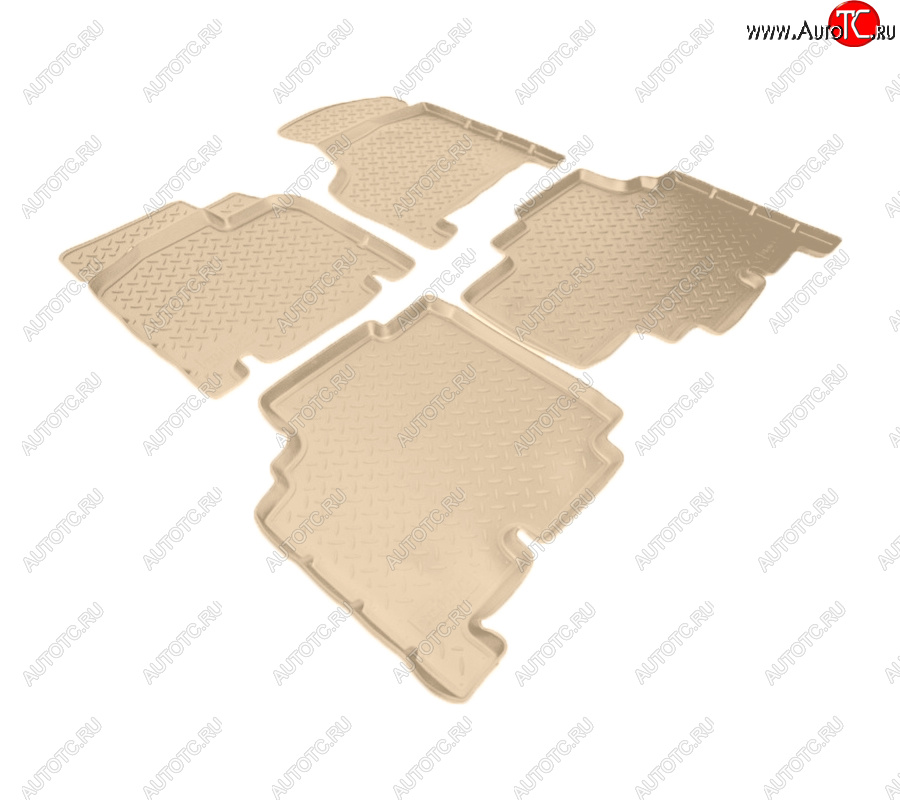 3 479 р. Коврики салона Norplast Unidec (Grand, 5 мест)  Dodge Caravan (2000-2007) (Цвет: бежевый)  с доставкой в г. Пермь
