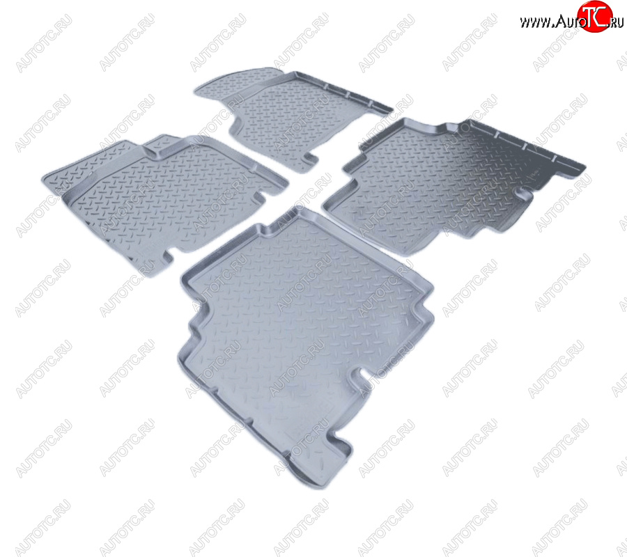 3 479 р. Коврики салона Norplast Unidec (Grand, 5 мест)  Dodge Caravan (2000-2007) (Цвет: серый)  с доставкой в г. Пермь