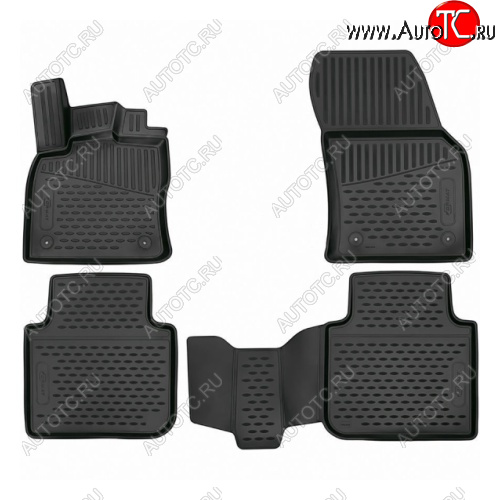 5 399 р. Комплект 3D ковриков салона Format (повышенная износостойкость). Dodge Journey JC дорестайлинг (2007-2010)  с доставкой в г. Пермь