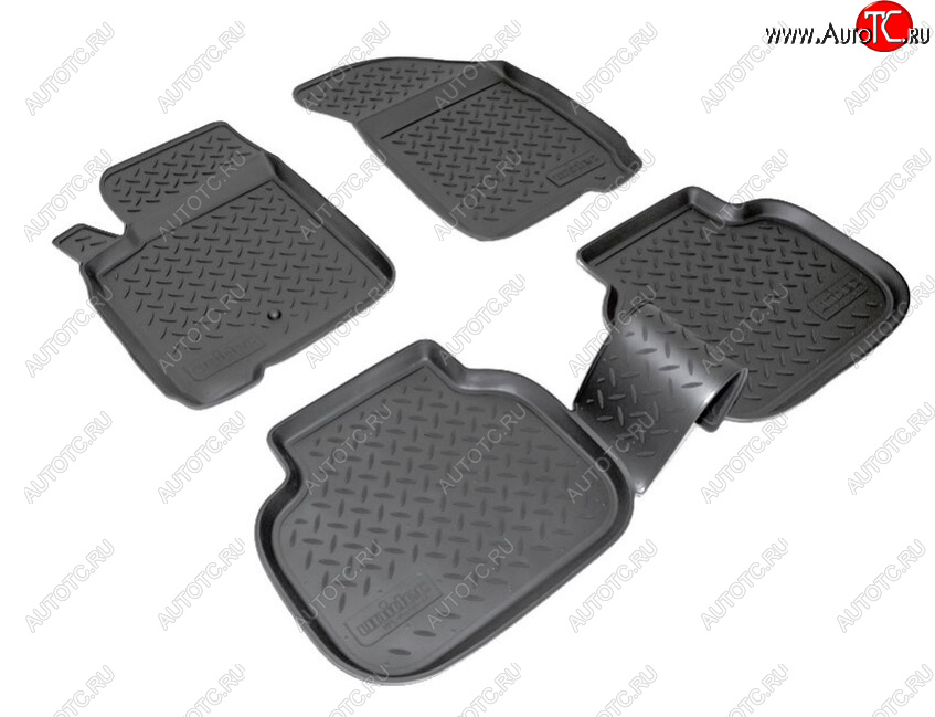 2 499 р. Комплект ковриков в салон Norplast Unidec  Dodge Journey  JC (2007-2015), Fiat Freemont (2011-2016) (Цвет: черный)  с доставкой в г. Пермь