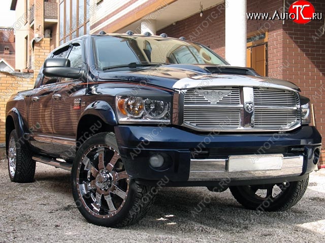 14 699 р. Накладки на колёсные арки FACTORY STYLE Dodge Ram DR, DH (2001-2008) (Неокрашенные)  с доставкой в г. Пермь