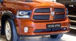 749 р. Реснички на фары RA Dodge Ram DJ, DS (2008-2012) (Неокрашенные)  с доставкой в г. Пермь. Увеличить фотографию 2