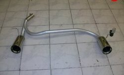 5 499 р. Разводка глушителя на две стороны (раздвоенный выхлоп) Sport  Ford Focus  2 (2004-2008) хэтчбэк 3 дв. дорестайлинг, хэтчбэк 5 дв. дорестайлинг (Без насадок)  с доставкой в г. Пермь. Увеличить фотографию 4