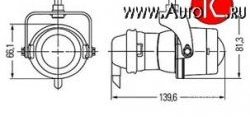 4 199 р. Универсальная противотуманная фара Hella Micro DE 1NL 008 090-047 Honda Mobilio 2 DD4,DD5 1-ый рестайлинг (2017-2019)  с доставкой в г. Пермь. Увеличить фотографию 2
