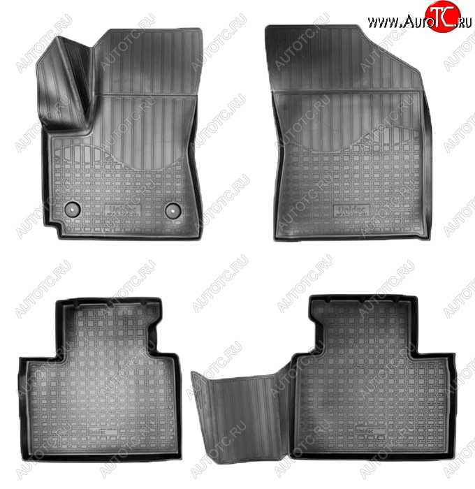 2 899 р. Коврики салонные Noplast (3D) FAW Besturn X40 D181 (2016-2022) (Черные)  с доставкой в г. Пермь
