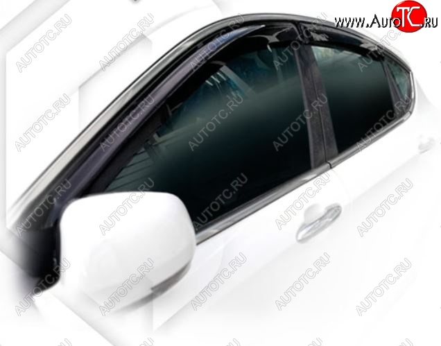 1 999 р. Дефлектора окон CA-Plastic  FAW Besturn X80 (2014-2019) дорестайлинг (Classic полупрозрачный, Без хром.молдинга, Крепление только на скотч)  с доставкой в г. Пермь