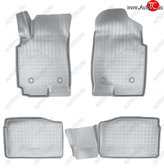 3 199 р. Коврики салонные Noplast (3D)  FAW Besturn X80 (2014-2021) дорестайлинг, рестайлинг (Серые)  с доставкой в г. Пермь