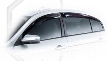 Дефлектора окон CA-Plastic FAW Besturn B50 (2012-2017) рестайлинг (Classic полупрозрачный)