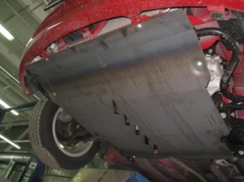 3 899 р. Защита картера двигателя и КПП Alfeco FAW V2 (2010-2015) (Сталь 2 мм)  с доставкой в г. Пермь. Увеличить фотографию 2