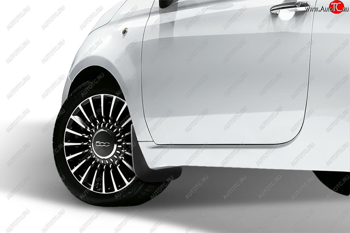 4 799 р. Передние брызговики Frosch  Fiat 500  312,FF (2007-2015) дорестайлинг хэтчбэк 3 дв.  с доставкой в г. Пермь