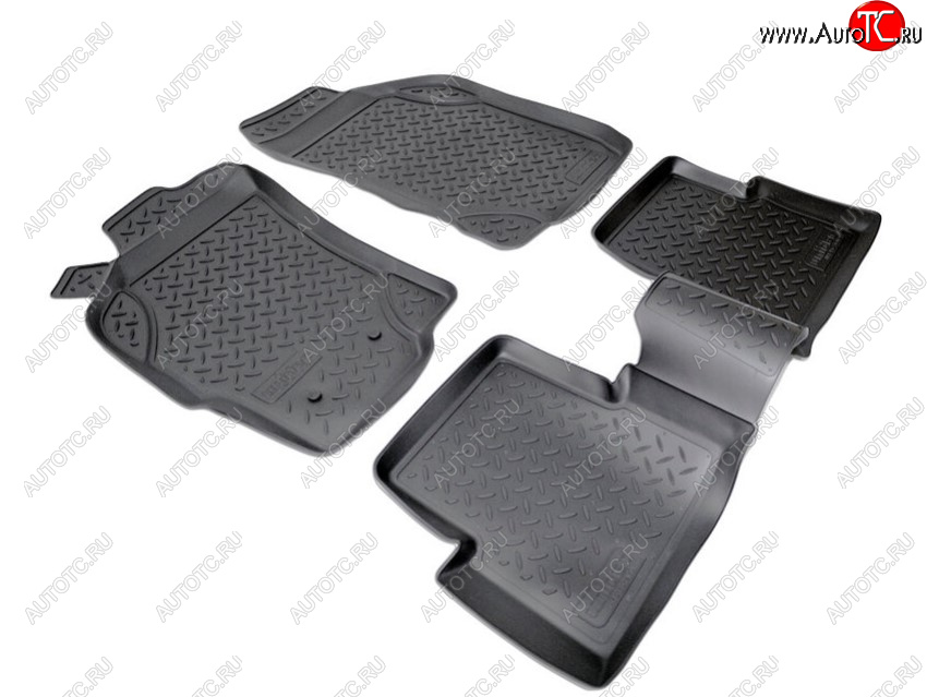 2 139 р. Комплект ковриков в салон Norplast  Fiat Albea  170 (2002-2012) седан (Цвет: черный)  с доставкой в г. Пермь