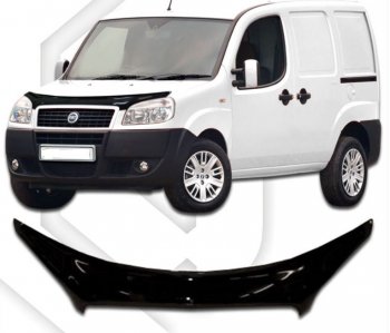 Дефлектор капота CA-Plastiс exclusive Fiat Doblo  223 (2005-2016) рестайлинг