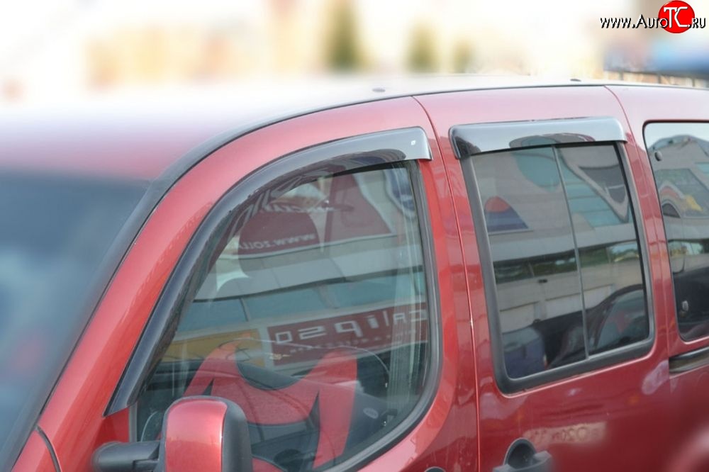 999 р. Комплект дефлекторов окон (ветровиков) 4 шт. (5 дверей) Russtal Fiat Doblo 223 рестайлинг (2005-2016)  с доставкой в г. Пермь