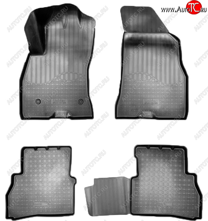2 659 р. Коврики салонные Noplast (3D)  Fiat Doblo  263 (2015-2022) рестайлинг (Черные)  с доставкой в г. Пермь