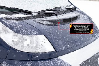 2 399 р. Воздухозаборник на капот (со скотчем 3М) RA  CITROEN Jumper  250 (2006-2014), Fiat Ducato  250 (2006-2014), Peugeot Boxer  250 (2006-2014) (Поверхность: Глянец (под покраску), Неокрашенный)  с доставкой в г. Пермь. Увеличить фотографию 2
