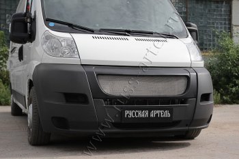 6 499 р. Решетка радиатора РА Fiat Ducato 250 (2006-2014) (Сетка алюминиевая, неокрашенная)  с доставкой в г. Пермь. Увеличить фотографию 2