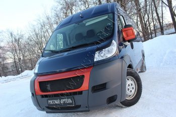 999 р. Реснички на фары (глянец) RA Fiat Ducato 250 (2006-2014) (Неокрашенные)  с доставкой в г. Пермь. Увеличить фотографию 3