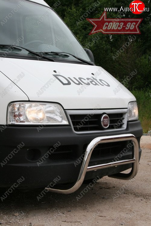 10 844 р. Защита переднего бампера Souz-96 (d60)  Fiat Ducato  250 (2006-2014)  с доставкой в г. Пермь