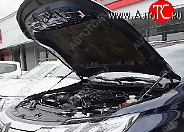 2 299 р. Упоры капота Russtal Mitsubishi L200 5 KK,KL дорестайлинг (2015-2019)  с доставкой в г. Пермь