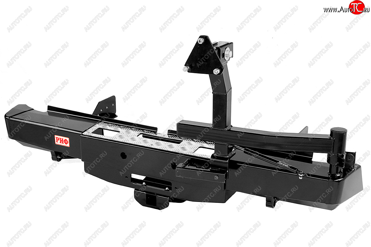 79 239 р. Бампер задний силовой РИФ  Fiat Fullback (2016-2018), Mitsubishi L200  5 KK,KL (2015-2019) (С площадкой под лебёдку, квадратом под фаркоп и калиткой)  с доставкой в г. Пермь