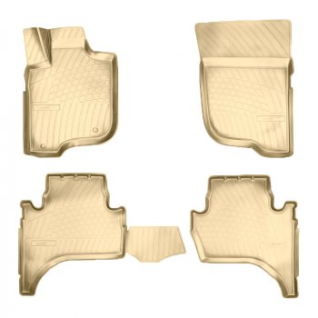 Коврики салона Norplast Unidec Fiat Fullback (2016-2018), Mitsubishi L200  4 (2006-2016) (Цвет: бежевый)