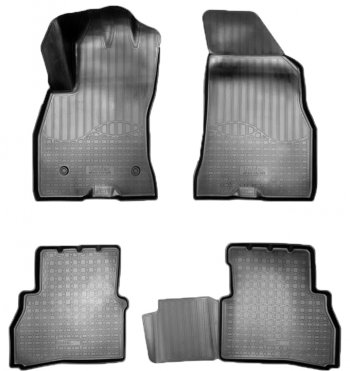 Коврики салонные Noplast (3D) Fiat Panda  3 319 (2012-2025) (Черные)