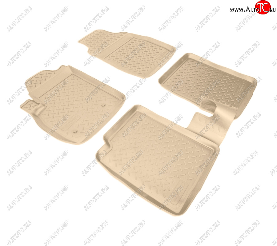 2 759 р. Коврики салона Norplast Unidec  Fiat Panda  2 169 (2003-2011), Great Wall Peri (2007-2010) (Цвет: бежевый)  с доставкой в г. Пермь