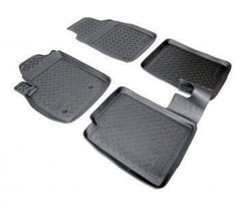Комплект салонных ковриков Norplast Unidec Fiat Panda  2 169 (2003-2011), Great Wall Peri (2007-2010) (Цвет: черный)