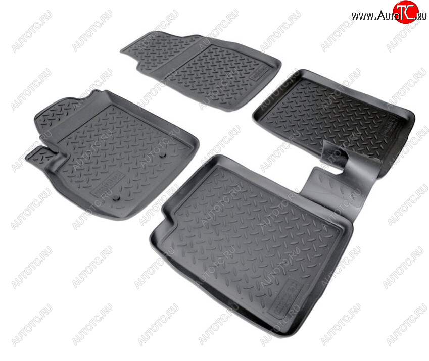 2 139 р. Комплект салонных ковриков Norplast Unidec  Fiat Panda  2 169 (2003-2011), Great Wall Peri (2007-2010) (Цвет: черный)  с доставкой в г. Пермь