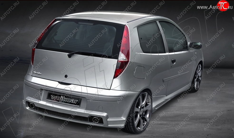 26 999 р. Задний бампер R1 Fiat Punto 188 хэтчбэк 3 дв. дорестайлинг (1999-2003)  с доставкой в г. Пермь