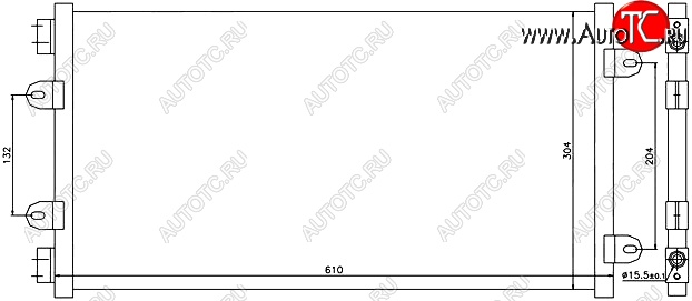 5 499 р. Радиатор кондиционера SAT (1.2) Fiat Punto 188 хэтчбэк 3 дв. дорестайлинг (1999-2003)  с доставкой в г. Пермь