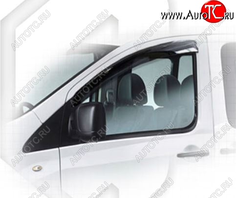 1 899 р. Дефлектора окон CA-Plastiс  Fiat Scudo (2007-2016) (Classic полупрозрачный, Без хром.молдинга)  с доставкой в г. Пермь