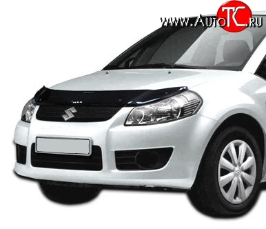 2 489 р. Дефлектор капота NovLine Suzuki SX4 GYA,GYB  рестайлинг, хэтчбэк (2010-2016)  с доставкой в г. Пермь