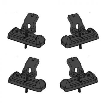 15 589 р. Багажник сборе в штатные места LUX CITY  Ford C-max  Mk1 (2003-2010), Ford Focus  2 (2004-2011), Hyundai Solaris  RBr (2010-2017), Mazda 3/Axela ( BK,  BL) (2003-2013), Mazda 6 ( GG,  GH) (2002-2012) (дуги серые, 105 см)  с доставкой в г. Пермь. Увеличить фотографию 2