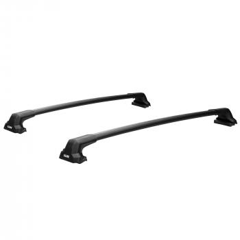 Багажник сборе в штатные места LUX CITY Ford C-max  Mk1 (2003-2010), Ford Focus  2 (2004-2011), Hyundai Solaris  RBr (2010-2017), Mazda 3/Axela ( BK,  BL) (2003-2013), Mazda 6 ( GG,  GH) (2002-2012) (дуги черные, 105 см)