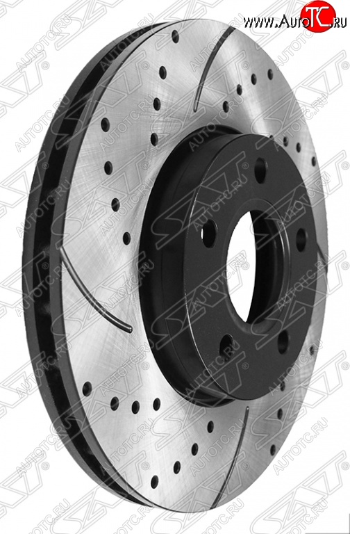 7 299 р. Комплект тормозных дисков SAT (перфорированые, передние, d 278) Ford Focus 3 универсал дорестайлинг (2010-2015)  с доставкой в г. Пермь