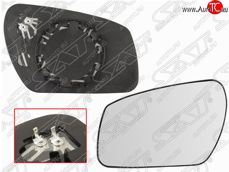 749 р. Полотно зеркала SAT (сферическое с обогревом) Ford Focus 2  седан дорестайлинг (2004-2008)  с доставкой в г. Пермь