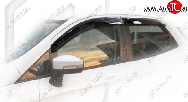 1 999 р. Дефлектора окон CA-Plastiс Ford EcoSport дорестайлинг (2013-2019) (Classic полупрозрачный)  с доставкой в г. Пермь