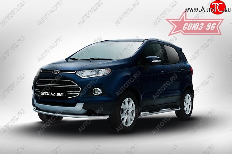 13 049 р. Защита переднего бампера (d42) Souz-96 Ford EcoSport дорестайлинг (2013-2019)  с доставкой в г. Пермь