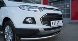 15 649 р. Одинарная защита переднего бампера диаметром 63 мм SLITKOFF Ford EcoSport дорестайлинг (2013-2019)  с доставкой в г. Пермь. Увеличить фотографию 2