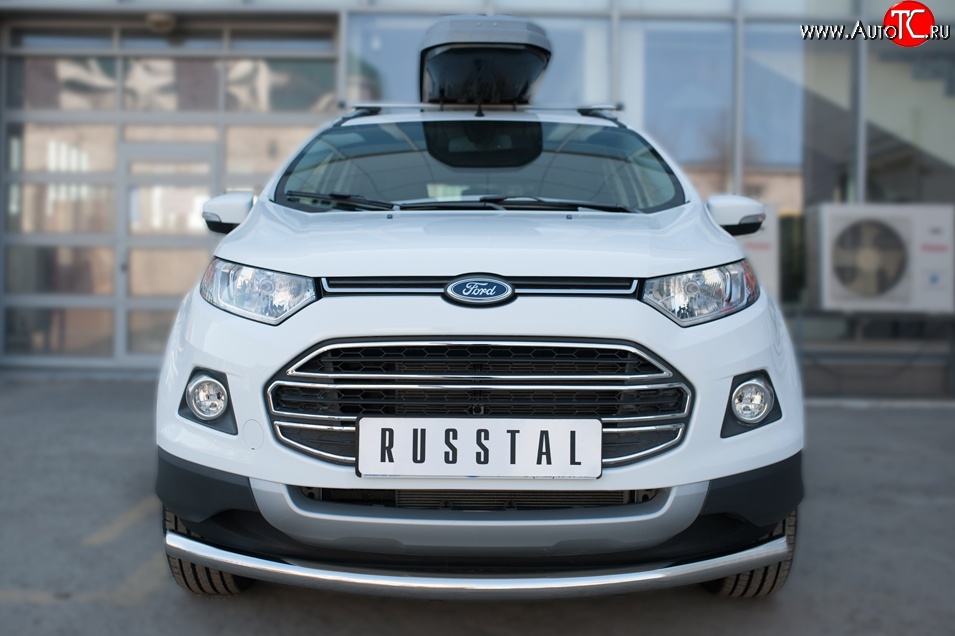 15 649 р. Одинарная защита переднего бампера диаметром 63 мм SLITKOFF Ford EcoSport дорестайлинг (2013-2019)  с доставкой в г. Пермь