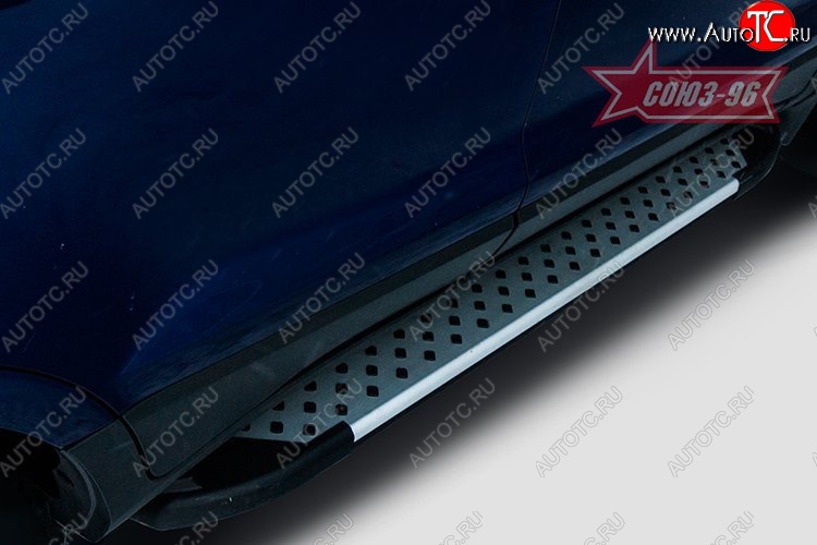 8 864 р. Пороги из алюминиевого профиля Souz-96 Ford EcoSport дорестайлинг (2013-2019)  с доставкой в г. Пермь