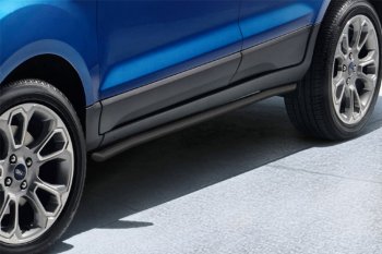 Защита порогов Slitkoff (Ø 57 мм, труба) Ford EcoSport ( B515) (2013-2019) дорестайлинг, рестайлинг
